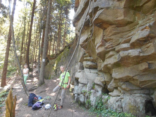 2013.08.18 Wspinaczka na Dorkowej Skale w Beskidzie Śląskim