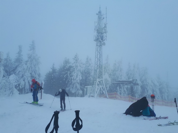 2021.12.12 Puchar 12 Wzniesień - Małe Skrzyczne od gondoli
