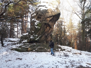 2020.12.02 Diabelski Kamień w Rudnikach na Pog&oacute;rzu Wielickim