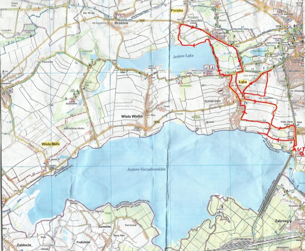 2018.05.10 Akcja rowerowa w rejonie Jeziora Łąka /rejon Pszczyny/ 