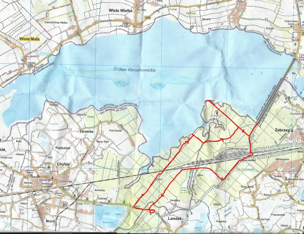 2018.05.03 Akcja rowerowa na południe od Jeziora Goczałkowickiego