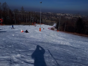 2021.02.21 Puchar 12 Wzniesień - Szyndzielnia od parku linowego