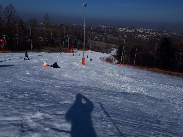 2021.02.21 Puchar 12 Wzniesień - Szyndzielnia od parku linowego
