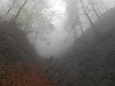 2014.04.19 Nowy kanion w Beskidach - Potok Suchy