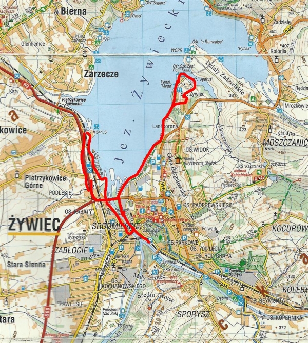 2018.05.27 Akcja rowerowa - rejon ujścia Soły do Jeziora Żywiekiego