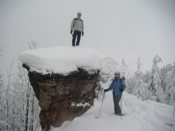 2013.02.10 Skałki na Kiczorze koło Stożka - akcja narciarsko-wspinaczkowa