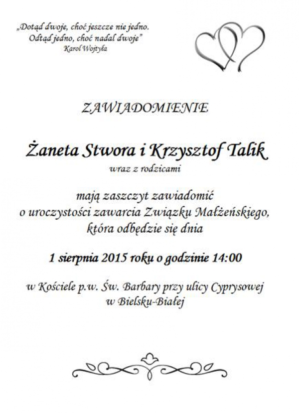2015.08.01 Klubowy ślub