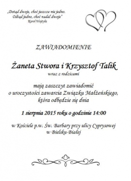 2015.08.01 Klubowy ślub
