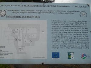 2016.05.26 Zwiedzanie bunkra Radzieckiego z Linii Mołotowa w miejscowości Nowe Brusno na wsch&oacute;d od Cieszanowa