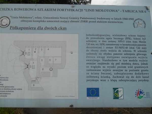 2016.05.26 Zwiedzanie bunkra Radzieckiego z Linii Mołotowa w miejscowości Nowe Brusno na wsch&oacute;d od Cieszanowa