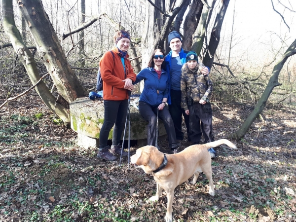 2024.03.03 Zwiedzanie niemieckiej linii umocnień B-2 w rejonie Lipnika