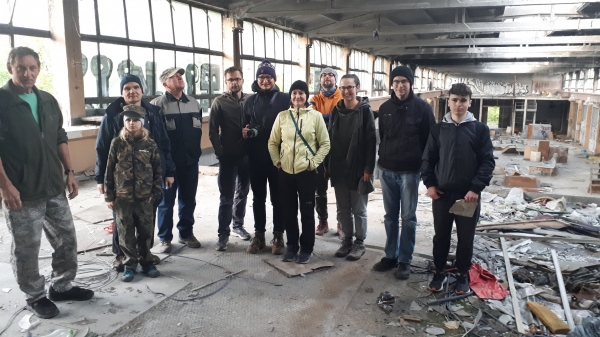 2024.04.16 Wyjazd Sekcji Archeologiczneju przy Speleoklubie Bielsko-Biała do starych Zakład&oacute;w Szybowcowych w Bielsku