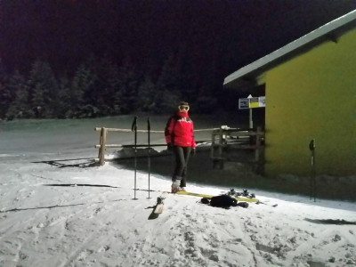 2015.02.04 P&oacute;źnowieczorne skiturowanie prawie na Małe Skrzyczne