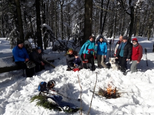 2018.03.04 Klubowe ognisko w Beskidzie Śląskim