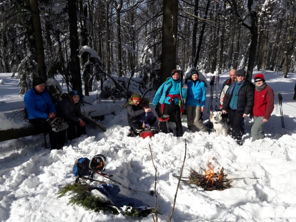 2018.03.04 Klubowe ognisko w Beskidzie Śląskim