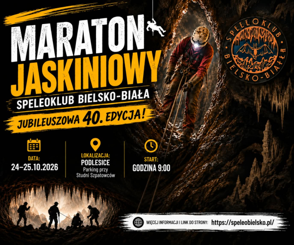 2026.10.24-25 Jubileuszowy 40 Maraton Jaskiniowy