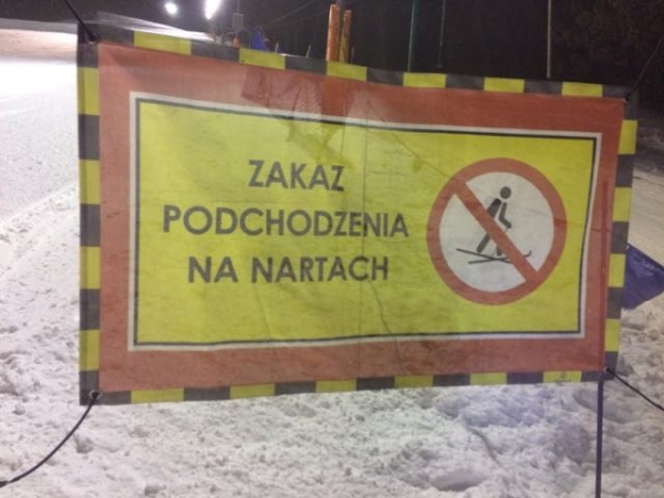 2017.01.17 Czantoria - podejście na nartach