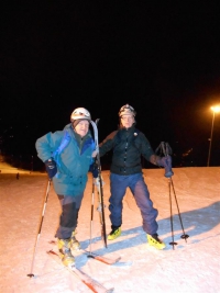 2015.01.05 Żar - podejście na nartach i zjazd