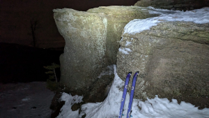 2025.12.03 Malinowska Skała na nartach - akcja wieczorna