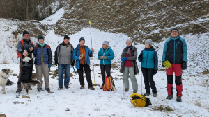 2026.01.06 Manewry lawinowe w kamieniołomie w Kozach