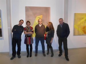 2014.01.31 Wernisaż "Ziemia Jest Płaska" /malarstwo/, autor prac Bartek Zygmunt-Sigmunt