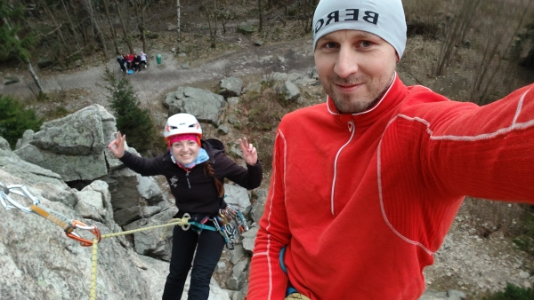 2025.01.25 Karpacz, Krucze skały, wspinaczka