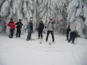 2013.02.17 Akcja narciarska Sekcji Narciarstwa Wysokog&oacute;rskiego Speleoklubu Bielsko-Biała na trasie - Skawica - Polica - Mosorny Groń