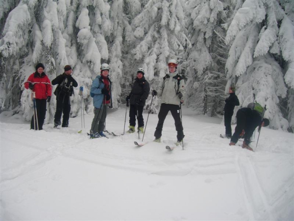 2013.02.17 Akcja narciarska Sekcji Narciarstwa Wysokog&oacute;rskiego Speleoklubu Bielsko-Biała na trasie - Skawica - Polica - Mosorny Groń
