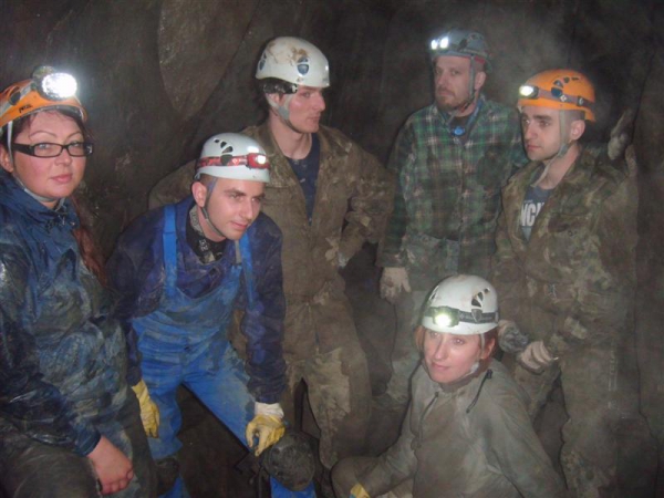 2013.04.27 Jaskinia w Trzech Kopcach - wyjazd kursu taternictwa jaskiniowego SBB