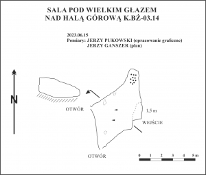 2023.06.15 Sala pod Wielkim Głazem nad Halą G&oacute;rową K.Bż-03.14
