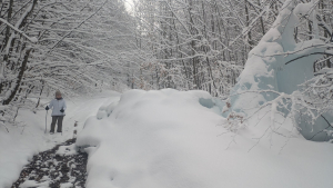 2026.02.16 Lodospad w Kozubniku - Beskid Mały