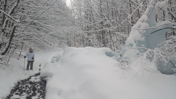 2026.02.16 Lodospad w Kozubniku - Beskid Mały