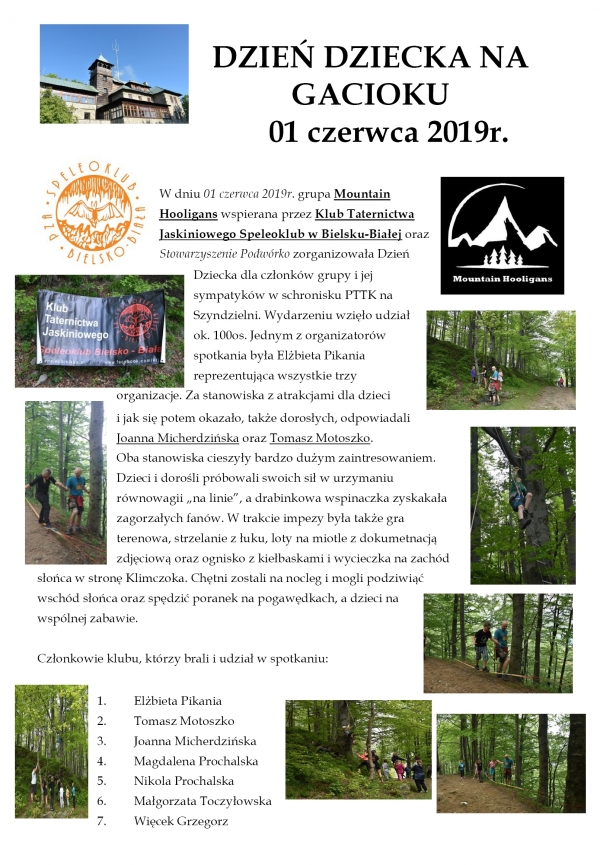 2019.06.01 Dzień Dziecka na Gacioku /sprawozdanie zaległe/