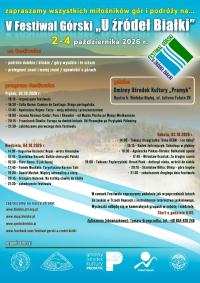 2026.10.02-04 V Festiwal G&oacute;rski "U źr&oacute;deł Białki"